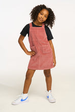 Load image into Gallery viewer, Corduroy Dress - Dusty Rose
