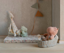 Load image into Gallery viewer, Safari Friends, Hippo With Skirt, Small - Mint
