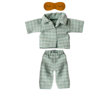 Load image into Gallery viewer, Pyjamas, Dad Mouse - Mint/Sand
