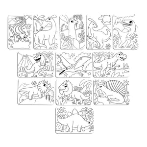 Undercover Art Hidden Pattern Coloring Activity Dino