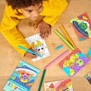 Undercover Art Hidden Pattern Coloring Activity Dino