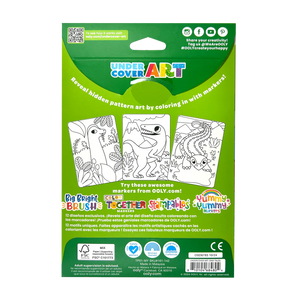 Undercover Art Hidden Pattern Coloring Activity Dino