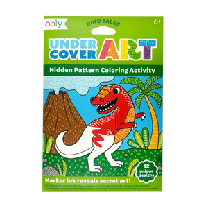 Undercover Art Hidden Pattern Coloring Activity Dino