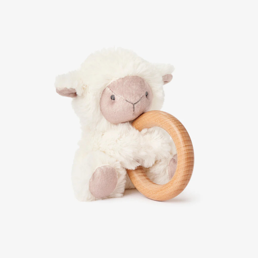 Huggie Ring Rattle Lamb