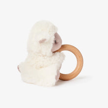 Load image into Gallery viewer, Huggie Ring Rattle Lamb
