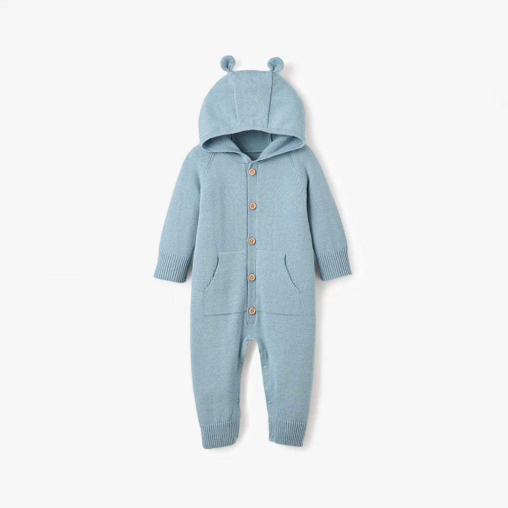 Hooded Jumpsuit - Blue