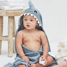 Load image into Gallery viewer, Shark Slate Blue Bath Wrap
