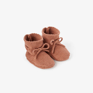 Booties - Garter Rust - 0-12M