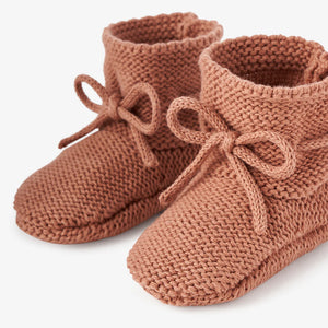 Booties - Garter Rust - 0-12M