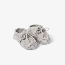 Load image into Gallery viewer, Booties Moccasins Gray 0-12M
