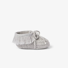 Load image into Gallery viewer, Booties Moccasins Gray 0-12M
