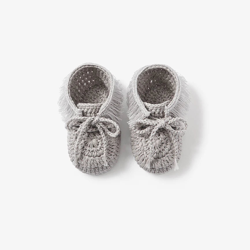 Booties Moccasins Gray 0-12M