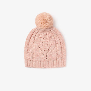 Popcorn Hat - Pink - 0-12M