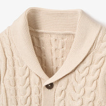 Load image into Gallery viewer, Rainy Day V-Neck Horseshoe Cable Cardigan
