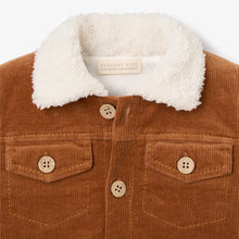 Load image into Gallery viewer, Corduroy Jacket with Sherpa Collar - Rust
