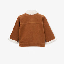 Load image into Gallery viewer, Corduroy Jacket with Sherpa Collar - Rust
