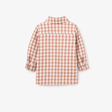 Load image into Gallery viewer, Rust Gingham Button Down
