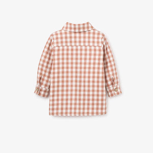 Rust Gingham Button Down