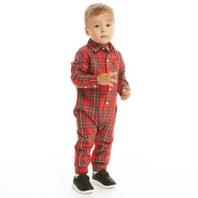 Load image into Gallery viewer, Holiday Red Plaid Romper
