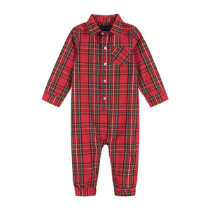 Holiday Red Plaid Romper