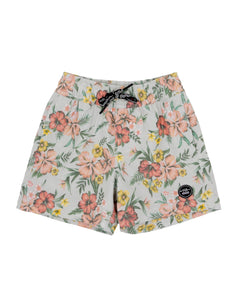 Paradise Cove Baby Volley Shorts - Light Grey