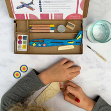 Load image into Gallery viewer, Plane Craft Kit Activity Box
