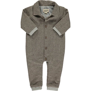 Lumberjack Romper - Brown Tweed