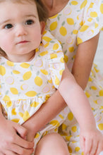 Load image into Gallery viewer, Amelia Romper In Lemon Drop - Baby Bubble
