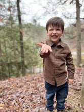 Load image into Gallery viewer, Atwood Woven Shirt - Brown Stripe

