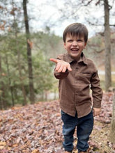 Load image into Gallery viewer, Atwood Woven Shirt - Brown Stripe
