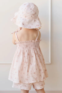 Organic Cotton Ellie Top - Petite Fleur Soft Peony