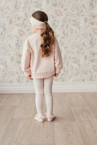 Organic Cotton Penny Sweater - Ballet Pink - Big Girl