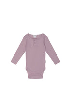 Load image into Gallery viewer, Organic Cotton L/S Bodysuit - Periwinkle
