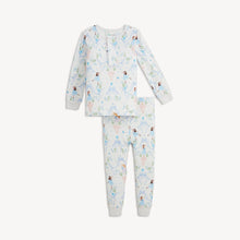Load image into Gallery viewer, Magnetic Me It Takes Tutu pajama set with a long-sleeve top and matching pants in a pastel ballerina, bow, and floral print.
