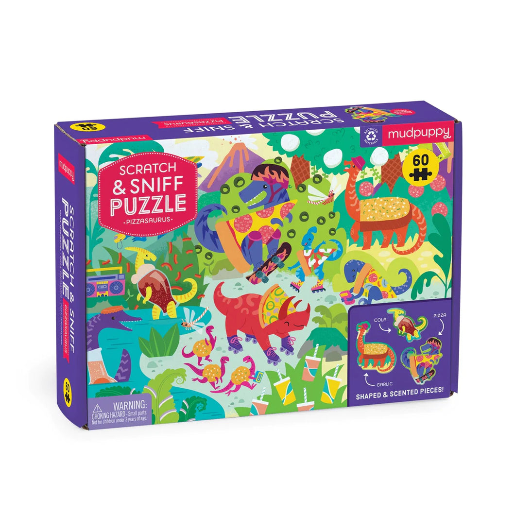 Pizzasaurus Shaped Scratch & Sniff Puzzle