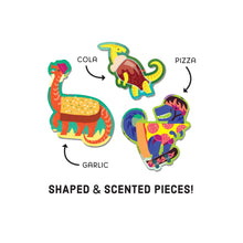 Load image into Gallery viewer, Pizzasaurus Shaped Scratch &amp; Sniff Puzzle
