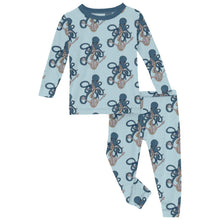 Load image into Gallery viewer, Long Sleeve Pajama Set Spring Sky Octopus Anchor
