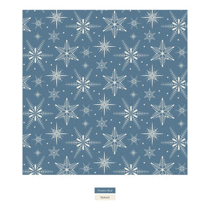 2 Way Zipper Footie - Parisian Blue Snowflakes