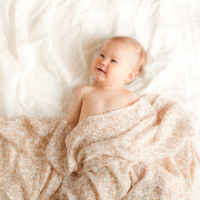 Load image into Gallery viewer, Golden Vines Organic Muslin Wrap Swaddle
