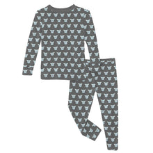 Load image into Gallery viewer, Print Long Sleeve Pajama Set - Pewter Furry Friends
