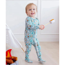Load image into Gallery viewer, Print Footie With 2 Way Zipper (Jade Campfire)
