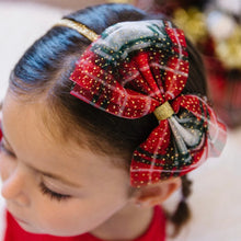 Load image into Gallery viewer, Christmas Plaid Bow Headband
