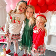 Load image into Gallery viewer, Emerald Sequin Christmas L/S Tutu Dress
