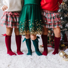 Load image into Gallery viewer, Emerald Sequin Christmas L/S Tutu Dress
