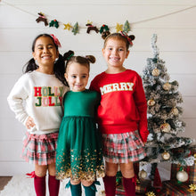 Load image into Gallery viewer, Holly Jolly Patch Christmas Sweatshirt
