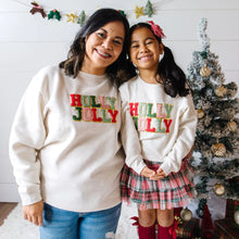 Load image into Gallery viewer, Holly Jolly Patch Christmas Sweatshirt
