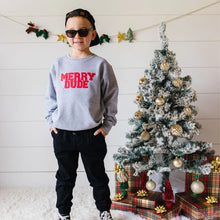 Load image into Gallery viewer, Merry Dude Christmas Sweatshirt
