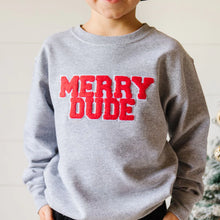Load image into Gallery viewer, Merry Dude Christmas Sweatshirt
