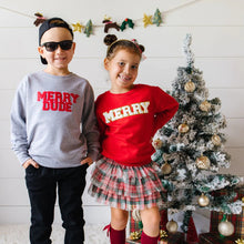 Load image into Gallery viewer, Merry Dude Christmas Sweatshirt
