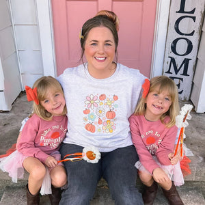 Pumpkin Daisy Doodle Adult Sweatshirt